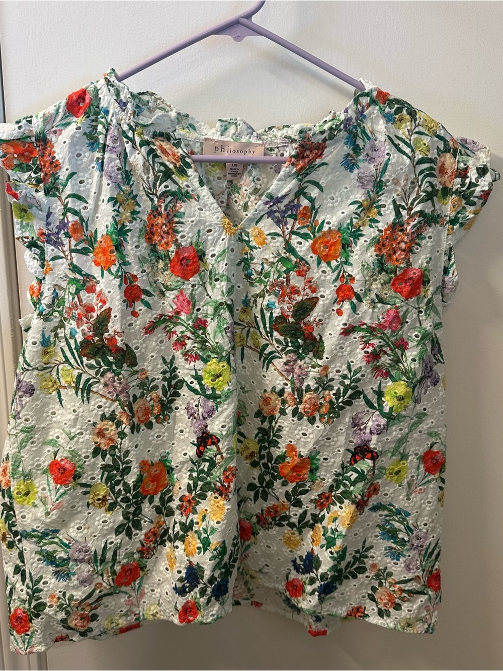 Philosophy Floral Eyelet 2-Piece Set – Top & Skirt